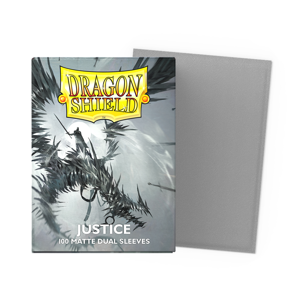 DRAGON SHIELD SLEEVES - STANDARD SIZE - MATTE DUAL - JUSTICE (100 SLEEVES)