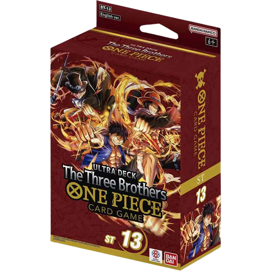 ONE PIECE CARD GAME - THE THREE BROTHERS ST-13 ULTRA STARER DECK DISPLAY (6 DECKS) - EN