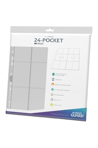 Ultimate Guard 24-Pocket QuadRow Pages Side-Loading Transparente (10)