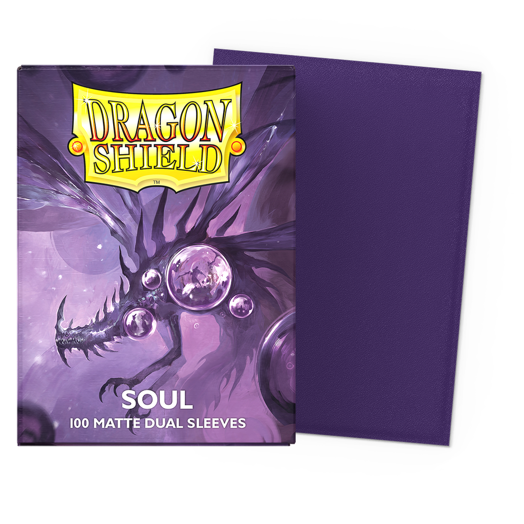 DRAGON SHIELD DUAL MATTE SLEEVES - SOUL (100 SLEEVES)