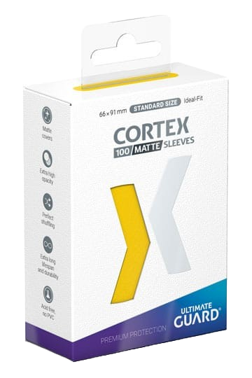 Ultimate Guard Cortex Sleeves Tamaño Estándar Yellow (100)