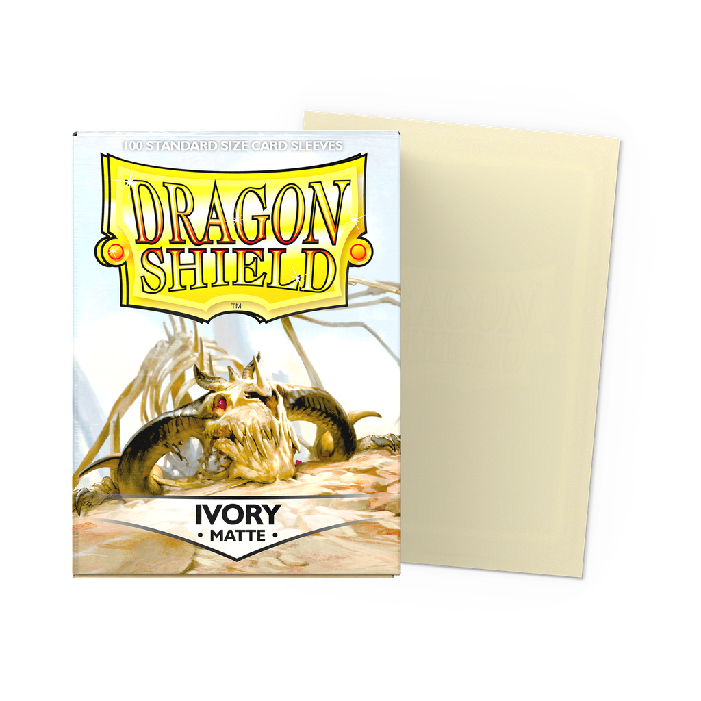 DRAGON SHIELD STANDARD SLEEVES - MATTE IVORY (100 SLEEVES)