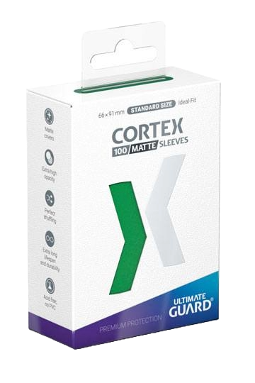 Ultimate Guard Cortex Sleeves Tamaño Estándar Verde (100)