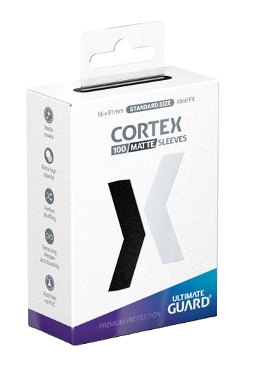 Ultimate Guard Cortex Sleeves Tamaño Estándar Negro (100)