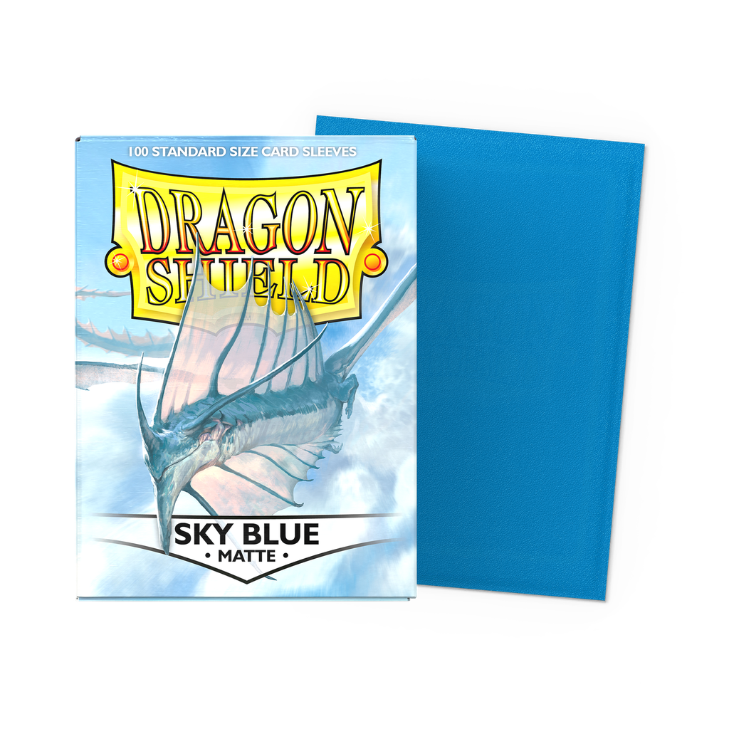 DRAGON SHIELD STANDARD SLEEVES - MATTE SKY BLUE (100 SLEEVES)