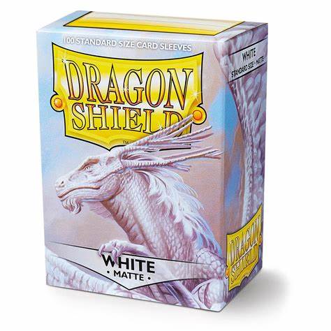 DRAGON SHIELD STANDARD SLEEVES - MATTE WHITE (100 SLEEVES)