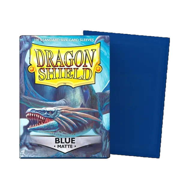 DRAGON SHIELD STANDARD SLEEVES - MATTE BLUE (100 SLEEVES)