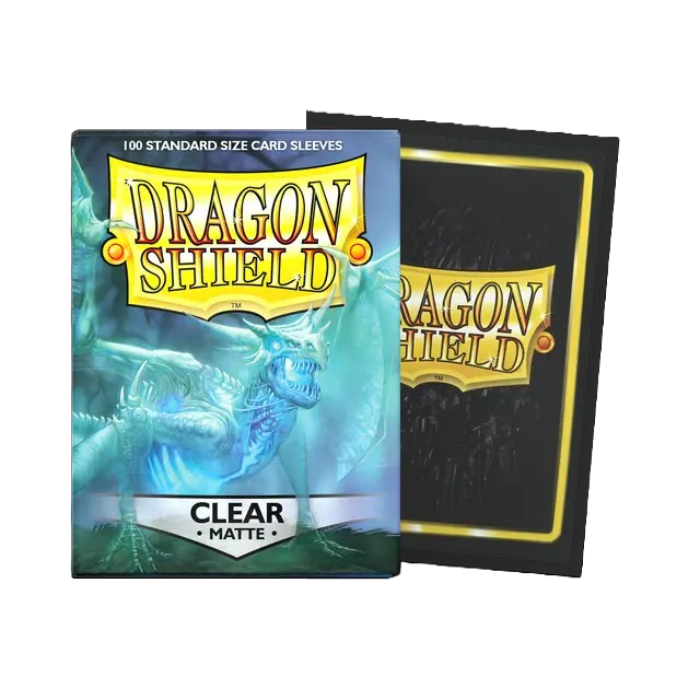 DRAGON SHIELD STANDARD SLEEVES - MATTE CLEAR (100 SLEEVES)