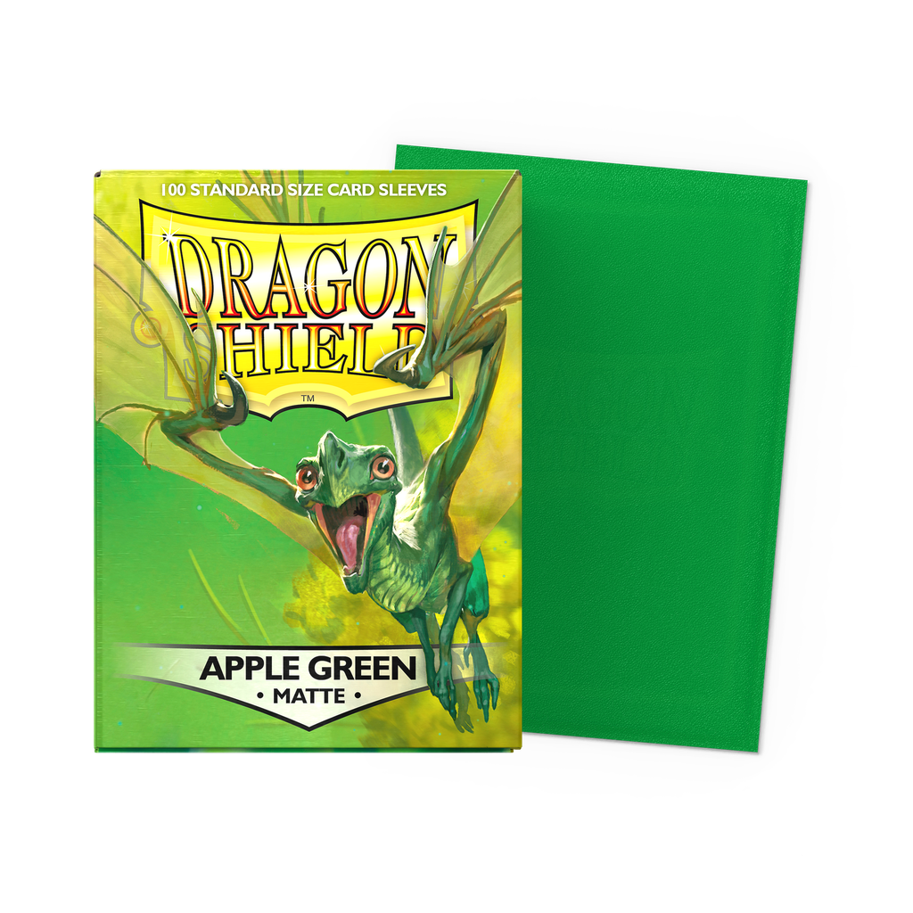 DRAGON SHIELD STANDARD SLEEVES - MATTE APPLE GREEN (100 SLEEVES)