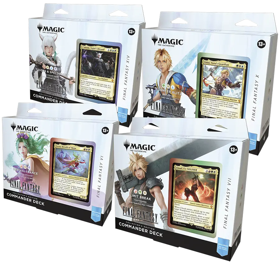 MTG - Final Fantasy Collector's Commander Deck Display (4 Decks)