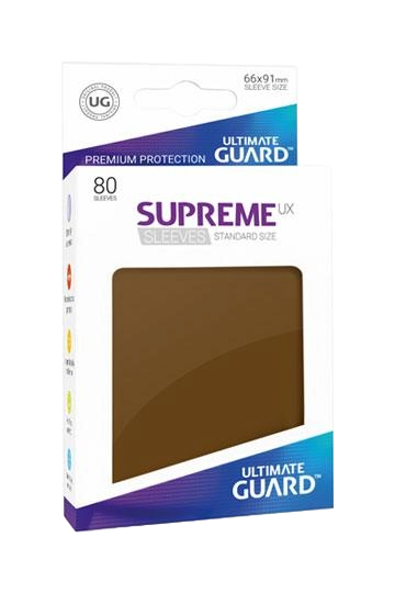 Ultimate Guard Supreme UX Sleeves Fundas de Cartas Tamaño Estándar Marrón (80)