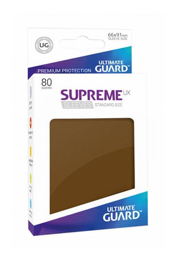 Ultimate Guard Supreme UX Sleeves Fundas de Cartas Tamaño Estándar Marrón Mate (80)