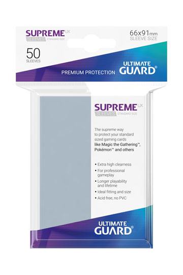 Ultimate Guard Supreme UX Sleeves Fundas de Cartas Tamaño Estándar Transparente (50)