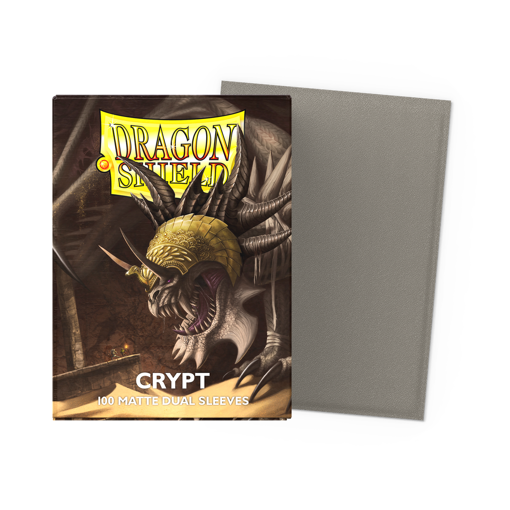 DRAGON SHIELD STANDARD MATTE DUAL SLEEVES - CRYPT NEONEN (100 SLEEVES)