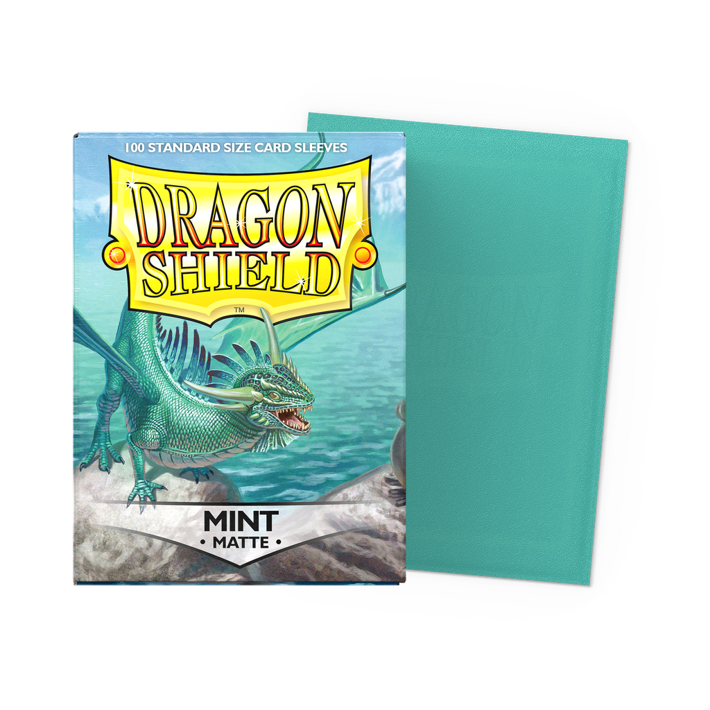 DRAGON SHIELD STANDARD SLEEVES - MATTE MINT (100 SLEEVES)