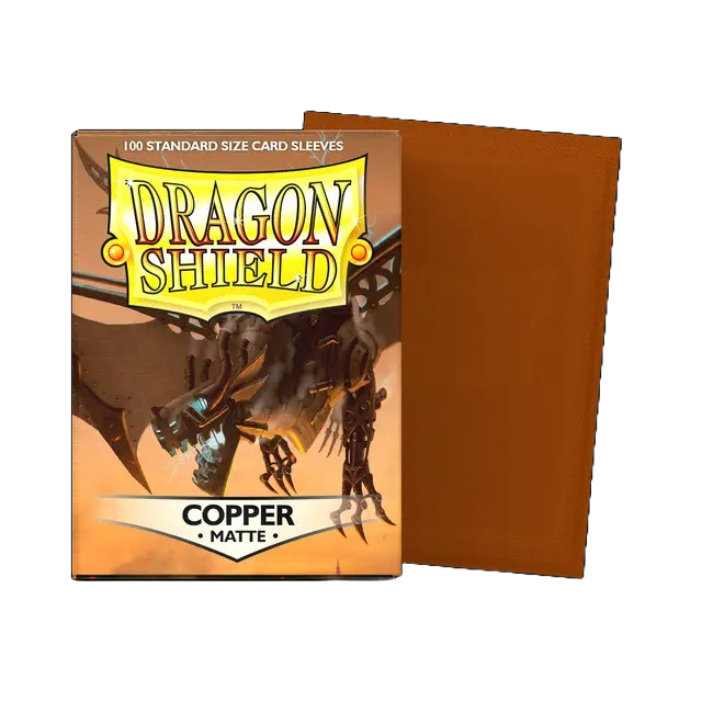 DRAGON SHIELD STANDARD SLEEVES - MATTE COPPER 'DRACO PRIMUS' (100 SLEEVES)