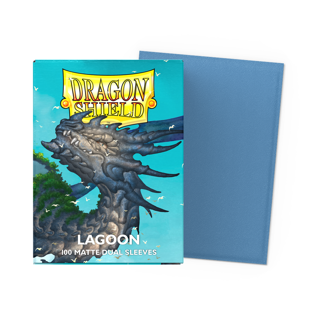 DRAGON SHIELD DUAL MATTE SLEEVES - LAGOON 'SARAS' (100 SLEEVES)