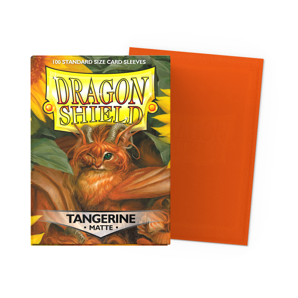 DRAGON SHIELD STANDARD SLEEVES - MATTE TANGERINE (100 SLEEVES)