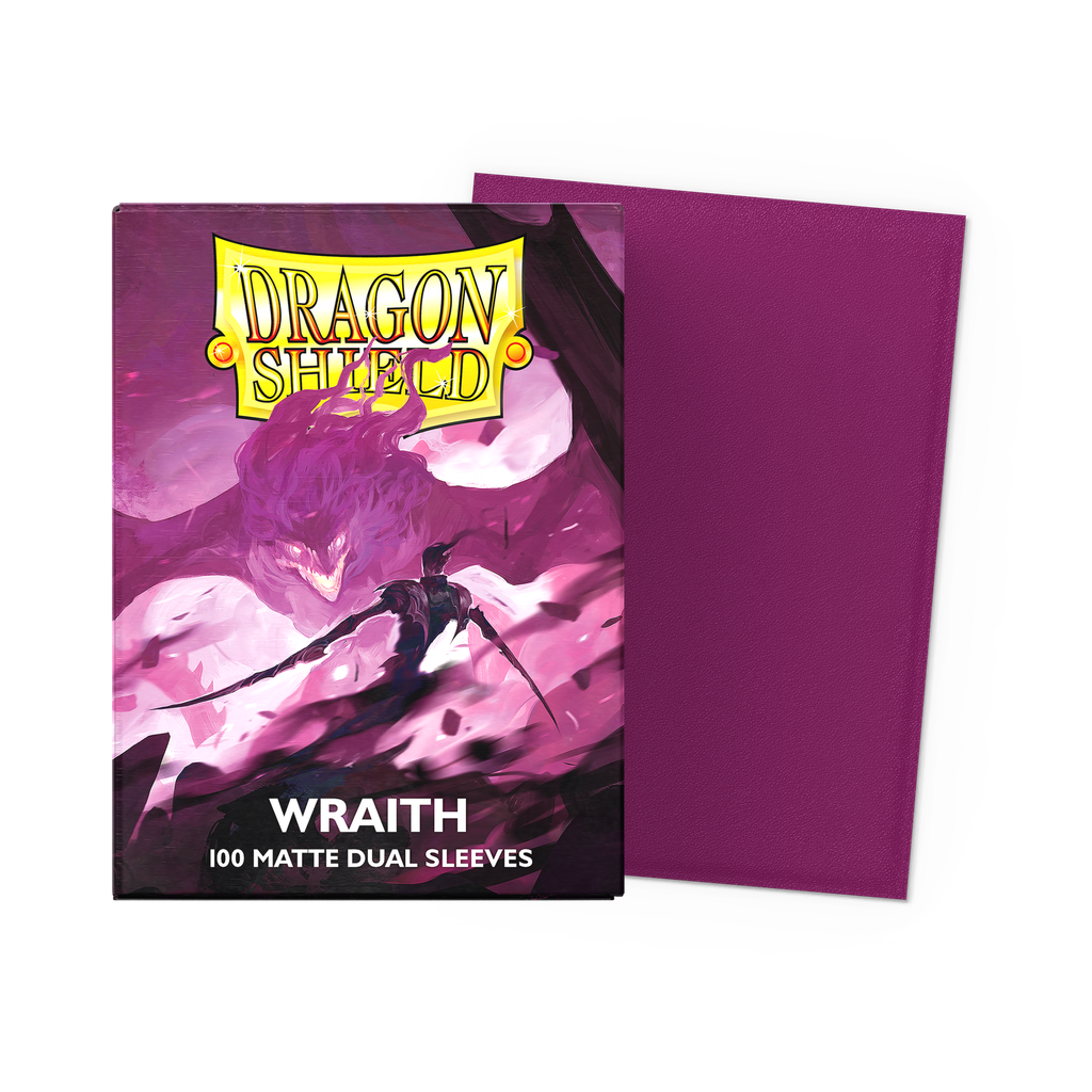 DRAGON SHIELD DUAL MATTE SLEEVES - WRAITH 'ALARIC, CHAOS WRAITH' (100 SLEEVES)