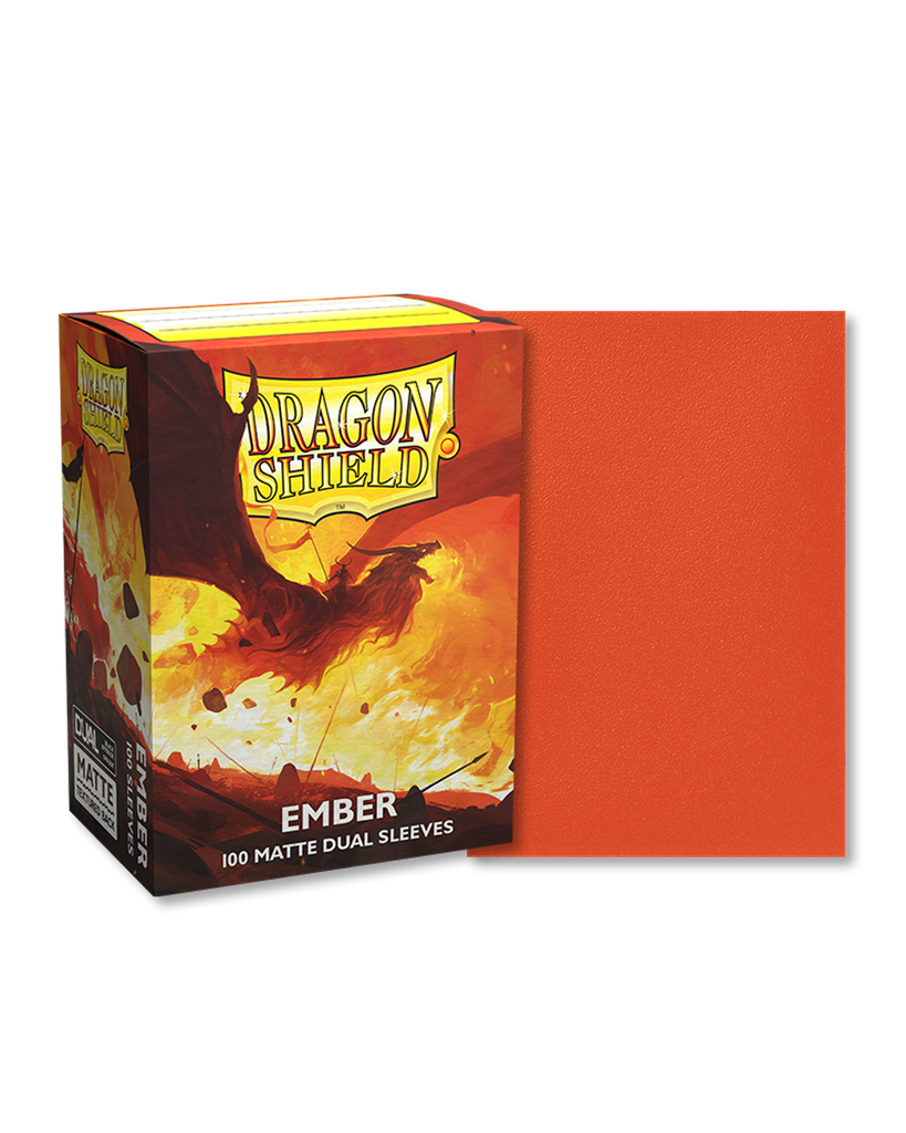 DRAGON SHIELD DUAL MATTE SLEEVES - EMBER 'ALARIC, REVOLUTION KINDLER' (100 SLEEVES)