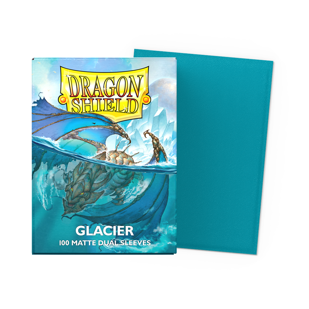 DRAGON SHIELD STANDARD MATTE DUAL SLEEVES - GLACIER MINIOM (100 SLEEVES)