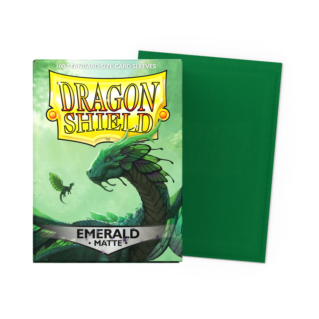 DRAGON SHIELD STANDARD SLEEVES - MATTE EMERALD (100 SLEEVES)