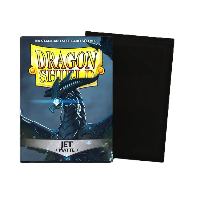 DRAGON SHIELD STANDARD SLEEVES - MATTE JET (100 SLEEVES)