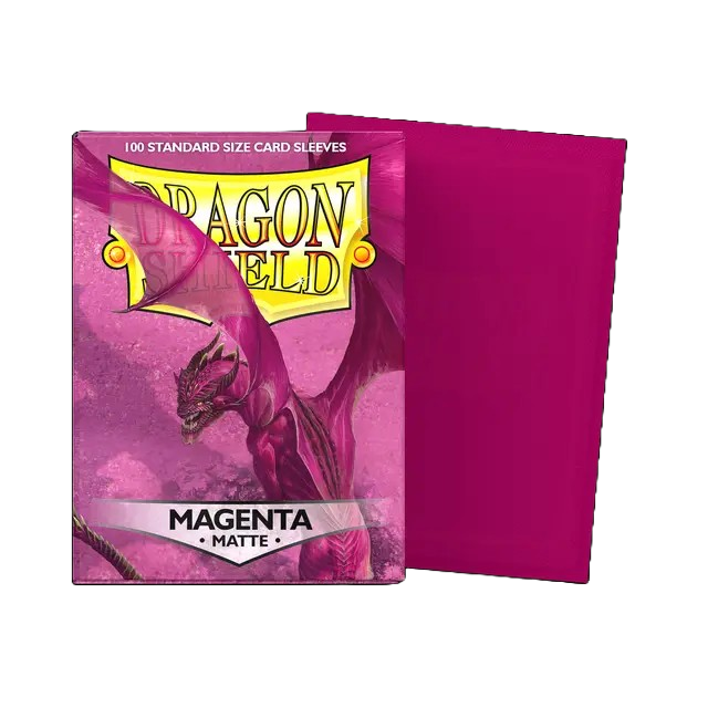 DRAGON SHIELD STANDARD SLEEVES - MATTE MAGENTA (100 SLEEVES)