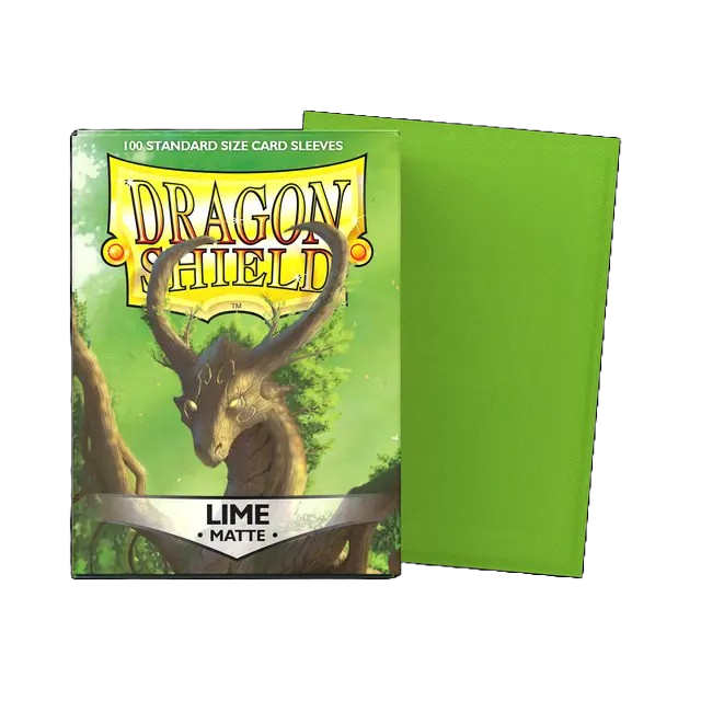 DRAGON SHIELD STANDARD SLEEVE - MATTE LIME (100 SLEEVES)