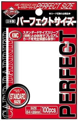 KMC STANDARD SLEEVES - PERFECT SIZE (100 SLEEVES)