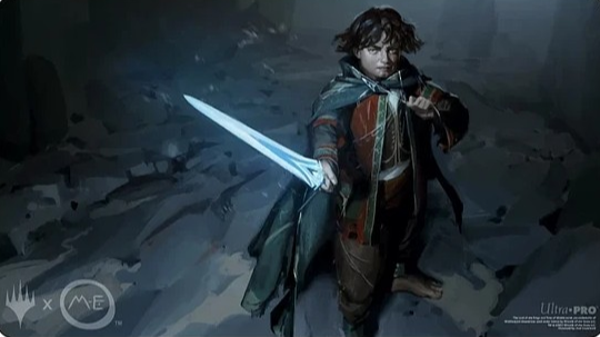 UP - The Lord of the Rings Tales of Middle-earth Playmat A - Featuring Frodo for MTG