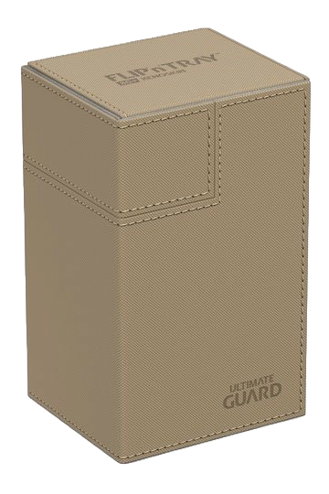 Ultimate Guard Flip´n´Tray Deck Case 80+ Caja de Cartas Tamaño Estándar XenoSkin Beige