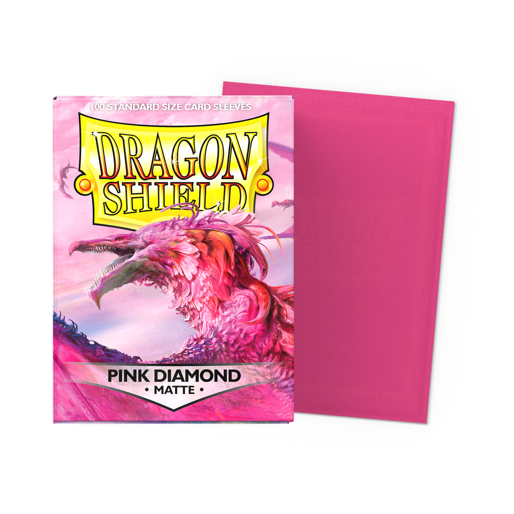 DRAGON SHIELD STANDARD SLEEVES -MATTE PINK DIAMOND (100 SLEEVES)