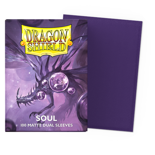 [105716] DRAGON SHIELD DUAL MATTE SLEEVES - SOUL (100 SLEEVES)