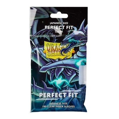 [65713] DRAGON SHIELD JAPANESE SIZE PERFECT FIT INNER SLEEVES - CLEAR QYONSHI (100 SLEEVES)