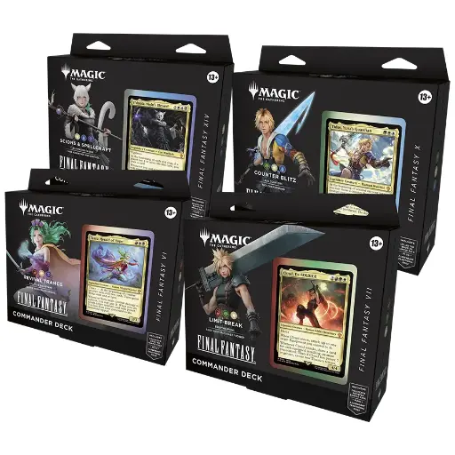 [122133] MTG - Final Fantasy Commander Deck Display (4 Decks)