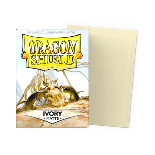 [12015] DRAGON SHIELD STANDARD SLEEVES - MATTE IVORY (100 SLEEVES)