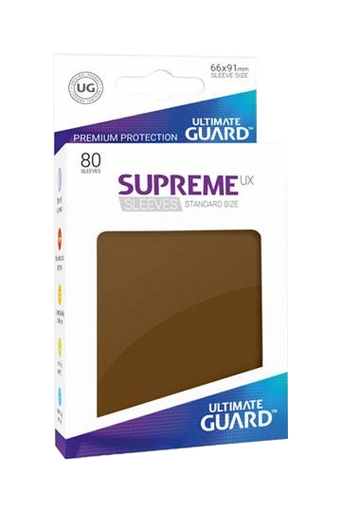 [UGD010547] Ultimate Guard Supreme UX Sleeves Fundas de Cartas Tamaño Estándar Marrón (80)