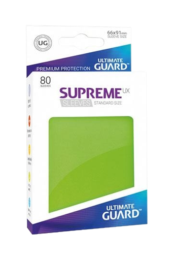 [UGD010534] Ultimate Guard Supreme UX Sleeves Fundas de Cartas Tamaño Estándar Verde Claro (80)