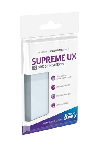 [UGD011116] Ultimate Guard Supreme UX 3rd Skin Sleeves Tamaño Estándar Transparente (50)