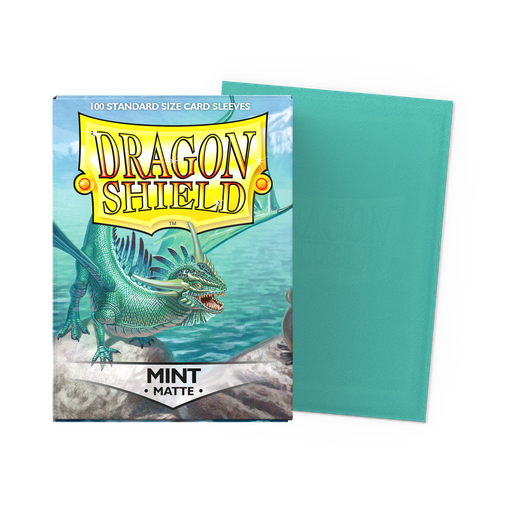 [17354] DRAGON SHIELD STANDARD SLEEVES - MATTE MINT (100 SLEEVES)