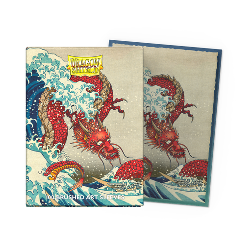 [AT-12060] DRAGON SHIELD BRUSHED ART SLEEVES - THE GREAT WAVE (100 SLEEVES)