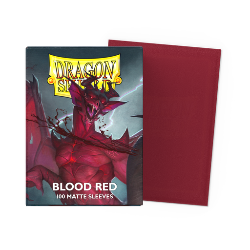 [80116] DRAGON SHIELD STANDARD SLEEVES -MATTE BLOOD RED 'SIMURAG' (100 SLEEVES)