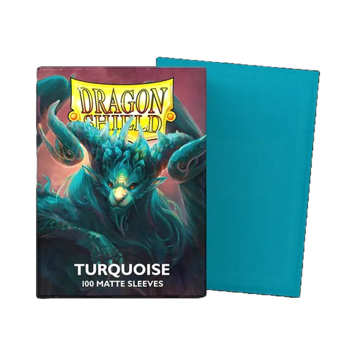 [90609] DRAGON SHIELD STANDARD SIZE MATTE SLEEVES TURQUOISE 'ATEBECK' (100 SLEEVES)