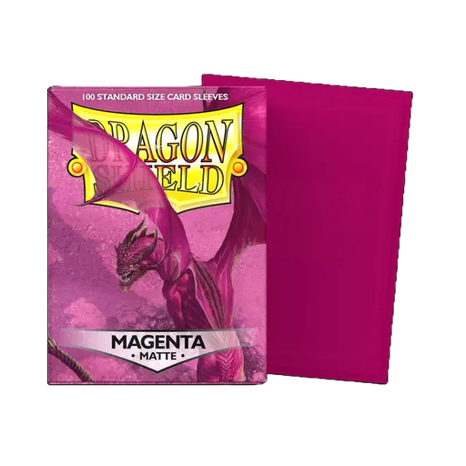 [20388] DRAGON SHIELD STANDARD SLEEVES - MATTE MAGENTA (100 SLEEVES)