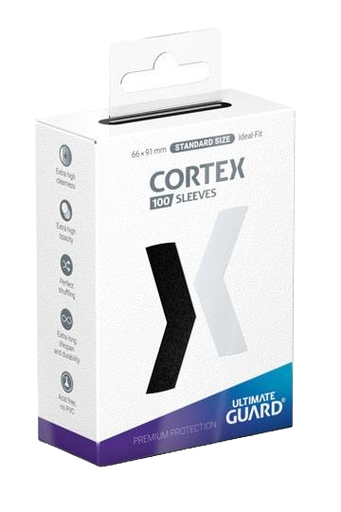 Ultimate Guard Cortex Sleeves Tamaño Estándar Negro (100)