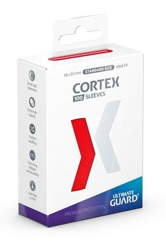 [UGD011147] Ultimate Guard Cortex Sleeves Tamaño Estándar Rojo (100)