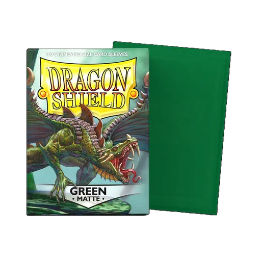 [AT-11004] DRAGON SHIELD STANDARD SLEEVES - MATTE GREEN (100 SLEEVES)