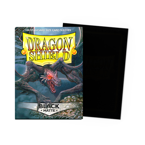 [6369] DRAGON SHIELD STANDARD SLEEVES - MATTE BLACK (100 SLEEVES)