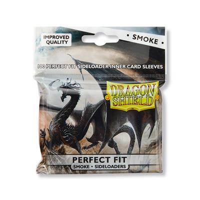 [AT13123] DRAGON SHIELD STANDARD PERFECT FIT SIDELOADING SLEEVES - CLEAR/SMOKE(100 Sleeves)